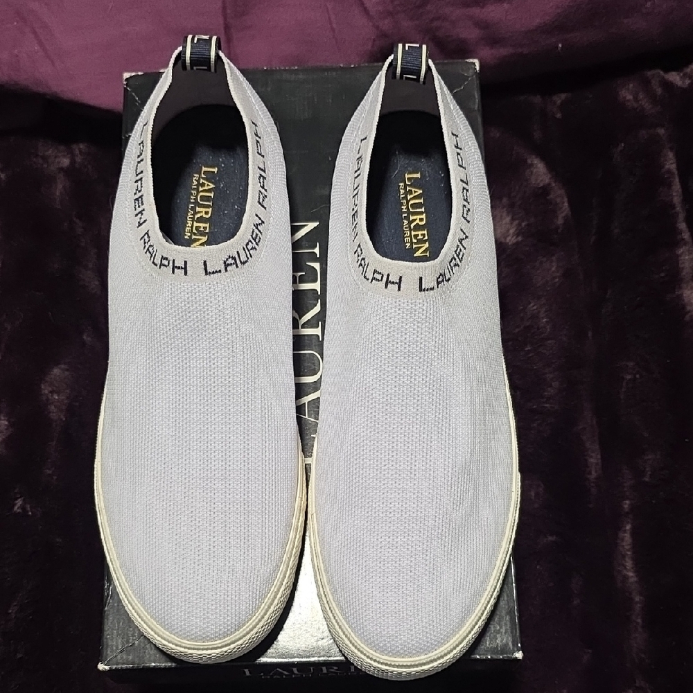 Ralph Lauren Gray Slip-On Sneakers - Picture 4 of 5